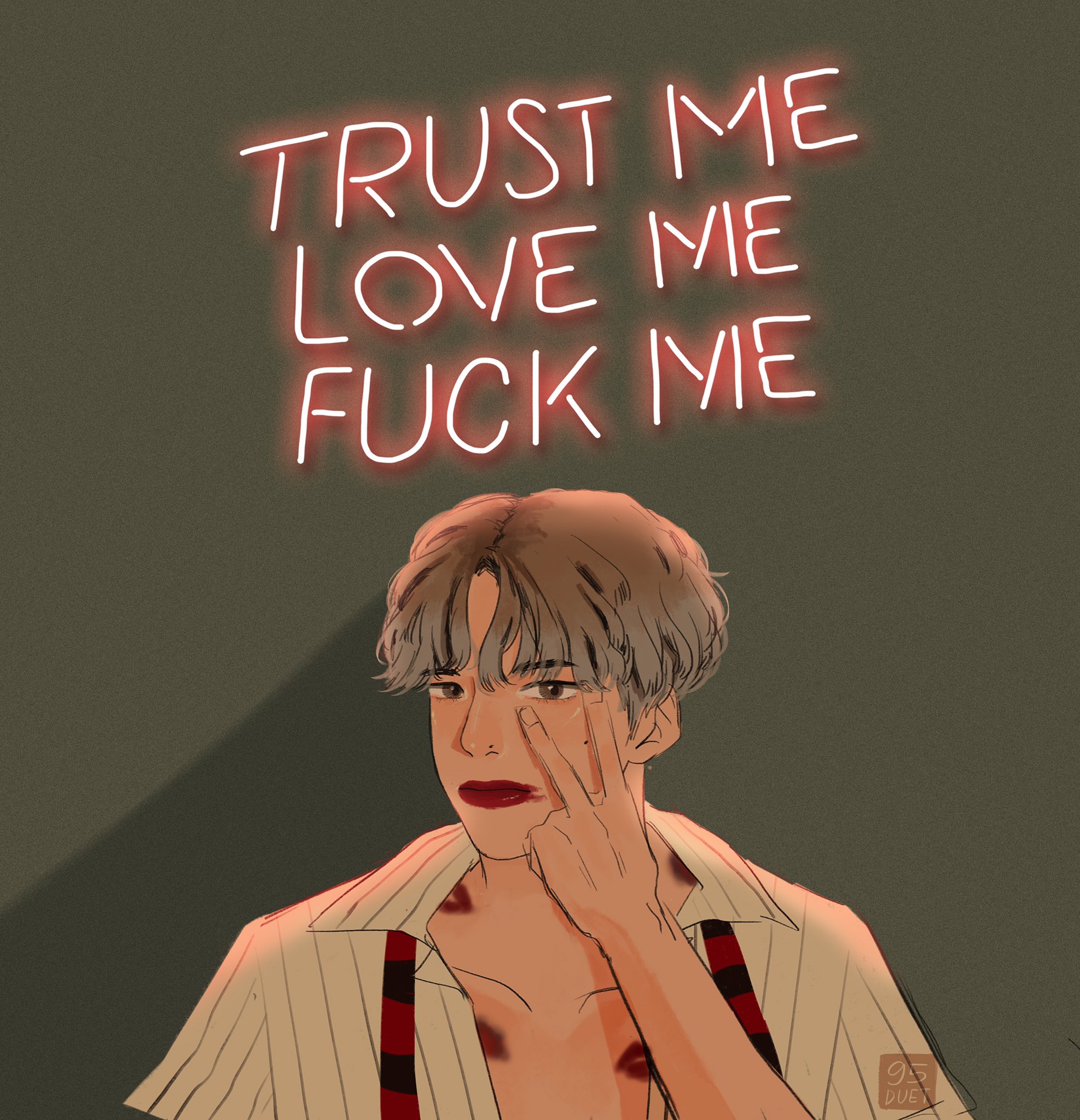 vee loves bts on Twitter: "💋🥀 #taehyung #btsfanart…