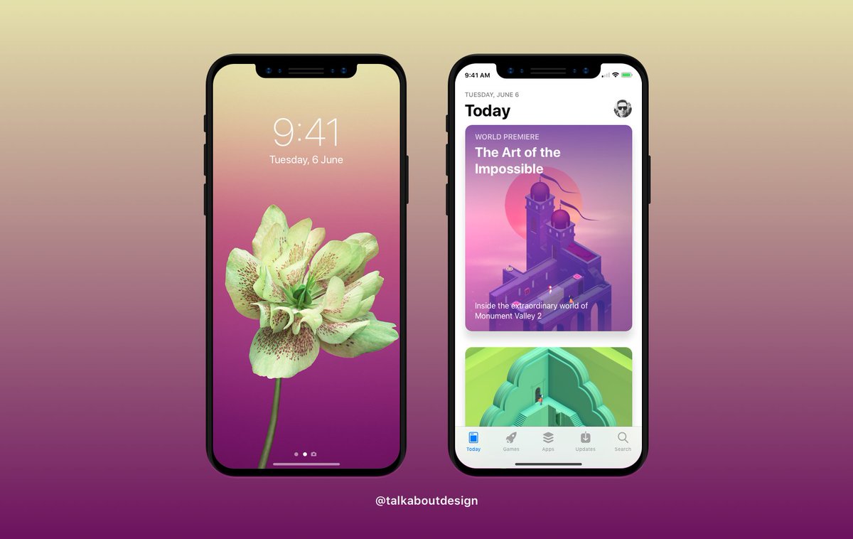 talkaboutdesign's tweet photo. Final render of iPhone 8 UI based on last nights iOS 11 GM leak from @9to5mac and great work from @stroughtonsmith #iphone8 #apple https://t.co/wnP8iRTSud