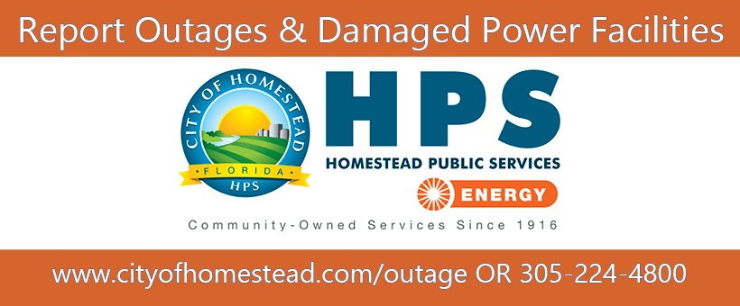 City Of Homestead On Twitter Remember To Always Stay Away From Downed Power Lines And To Report Outages To Https T Co 5pxdurwabr Or To 305 224 4800 Https T Co Uda6vjlklu