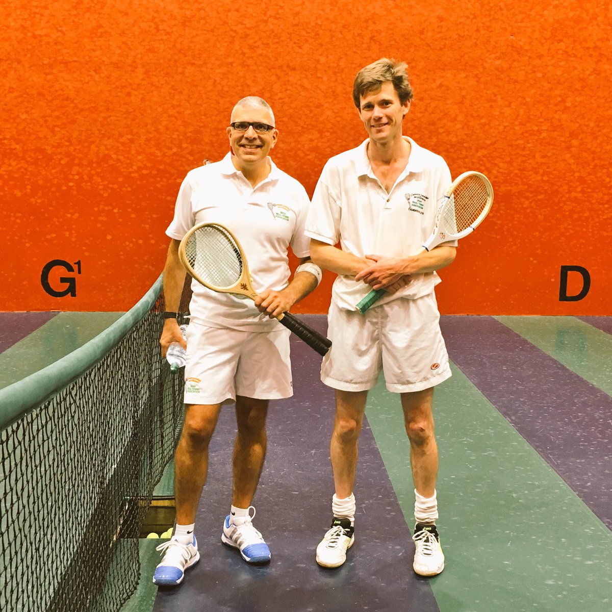 realIRTA's tweet photo. Defending champion Roland Budd holds off @Dr_RPM in a very tight semi finals to progress #IrishClosed #RealTennis https://t.co/WJeuXOZ5P9