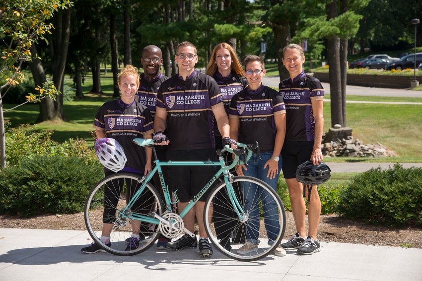 Nazuniversity's tweet photo. Good luck to the #Nazareth Team riding for BikeMS 2017 at #ROCtheRide today! https://t.co/O2HvMuaAWj https://t.co/IzbwVZUW64