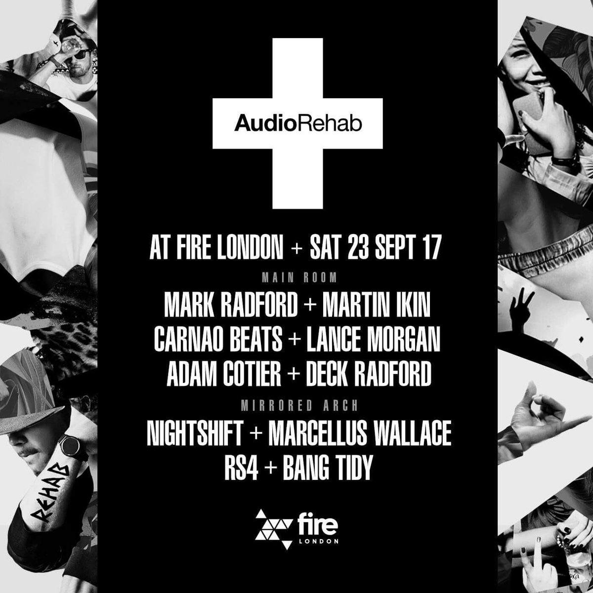 @AudioRehab1 <a href="/FireVauxhall/">Fire London</a> 

23rd Sept 💥

residentadvisor.net/events/1008051