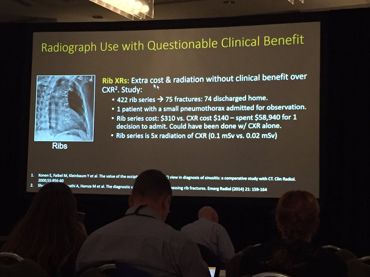 uyedajen's tweet photo. Dr. Tarek Hanna. No more rib X-rays please! #ASERToronto https://t.co/n8hqAAvvDK