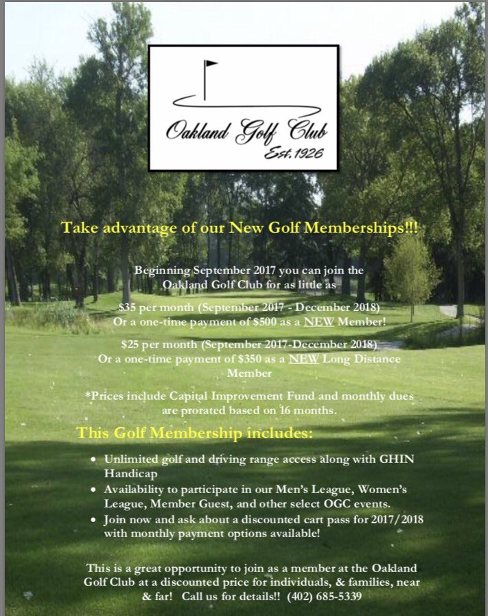 nosrednanate's tweet photo. Join us.  Great club, great course, great people, great deal! #ogc https://t.co/t2QOJQuDeF