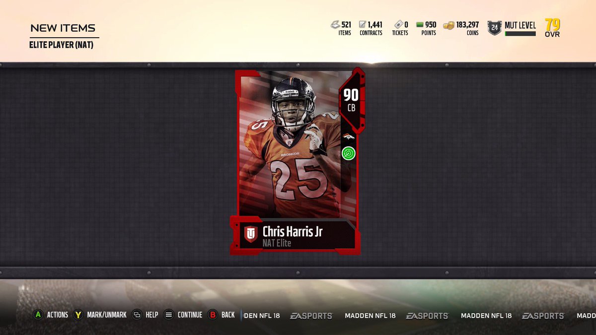 Royvin's tweet photo. Was not expecting this!! 🔥😳 @EASPORTS_MUT @MUTGuru @KRAELO #Madden18 #WeekendLeague #GauntletUnleashed https://t.co/Qnsu8oktV6