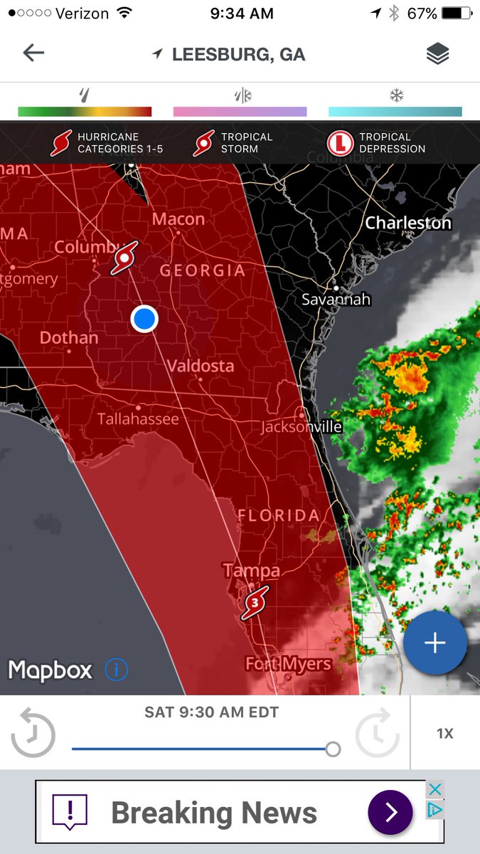 Ledubbs's tweet photo. Here she comes... #IrmaHurricane2017 #IrmaHurricane #irmatrack https://t.co/NCSoXVaW6t