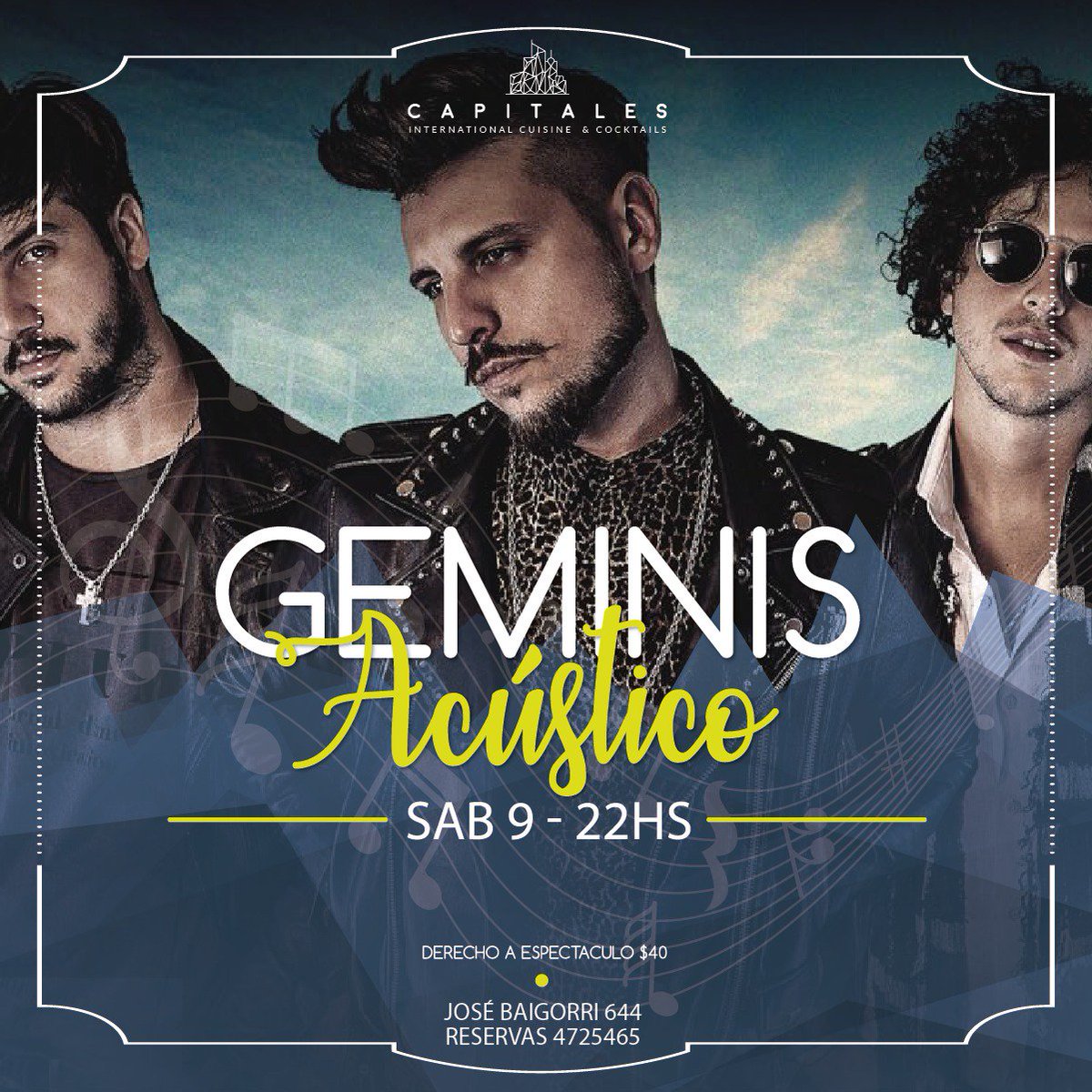 MonasteroloNico's tweet photo. Hoy @geminisofficial en #capitales Baigorri 644, 22 hs #VersionesAcusticas. https://t.co/Mfp1JFSnta