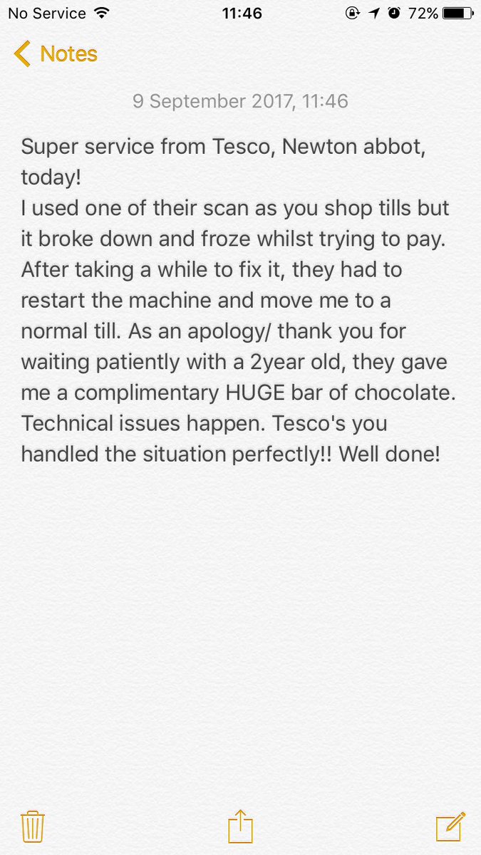 Tasahaa's tweet photo. Amazing customer service @Tesco today! Well done! #mumlife #customerservice #CustomerSuccess #CustomerExperience https://t.co/fdgFEWEW13