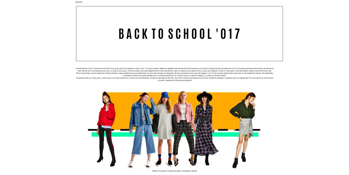 OMTmag's tweet photo. Chi@s, ¿estáis preparados para la vuelta a la rutina? Nuevo post on onemoretime.es #BACKTOSCHOOL17 https://t.co/T9tordE6AU