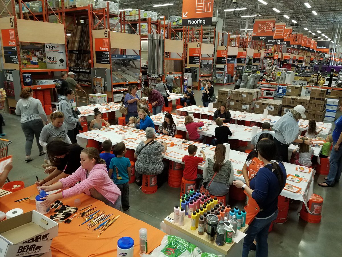 RFedders's tweet photo. Getting busy up in here painting rocks at Florence Home Depot. @HD2306 @jzeilerman https://t.co/WxVhp8sxNR