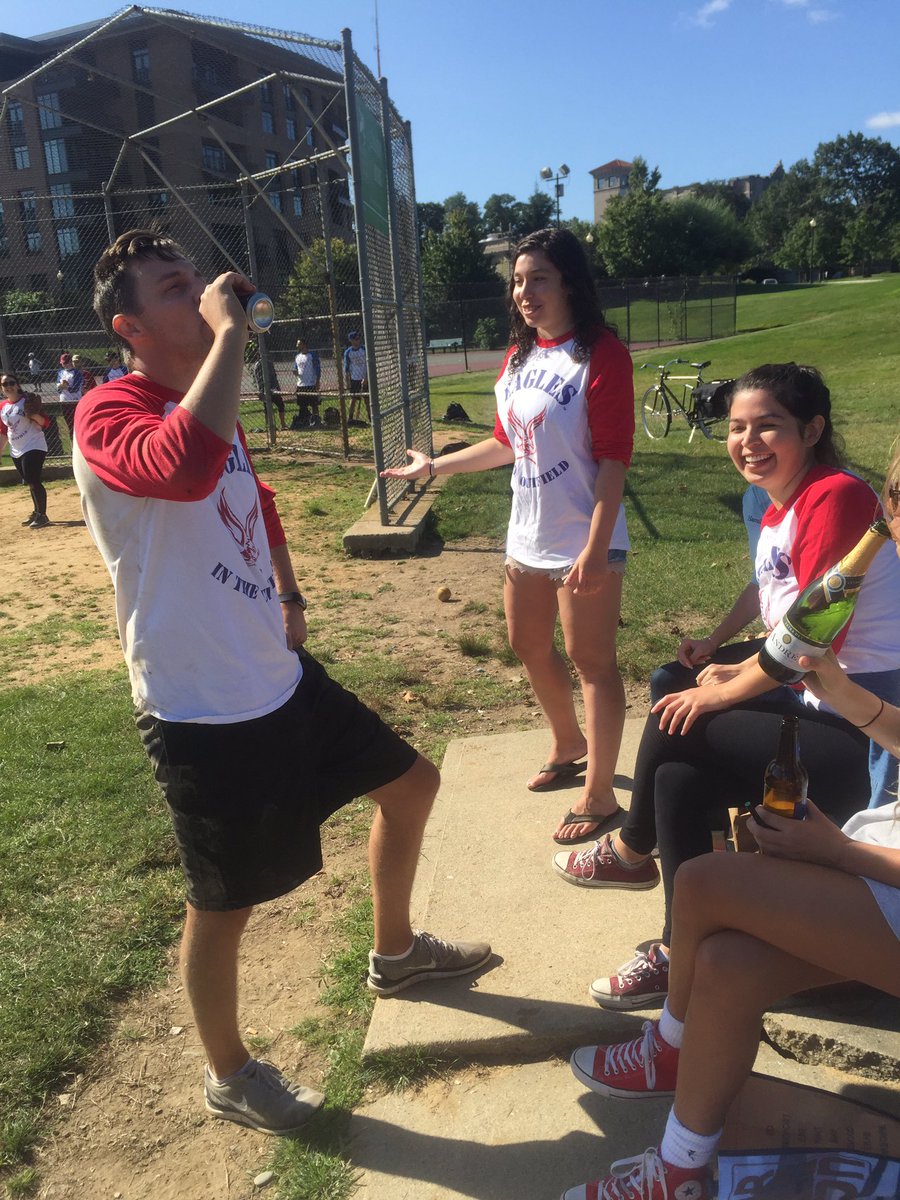 OutfieldEags3's tweet photo. Shout out to our champion John Gavin for taking an elbow to the head and fixing it with alcohol https://t.co/b4FOp6ANGL