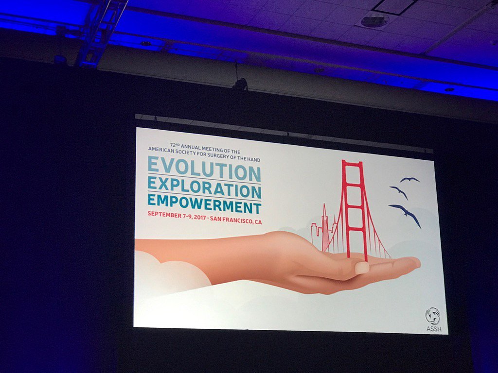 elihag's tweet photo. At #ASSH2017 in San Francisco lecturing about nerves and basal thumb joint problems. Great meeting! https://t.co/ErbYXf9zYO