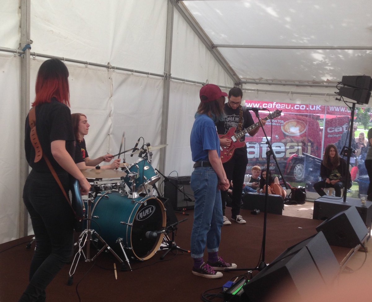 daffycollective's tweet photo. Well done to The Spoox, playing at Salt Fest today !!! https://t.co/GKZ755eEjZ
