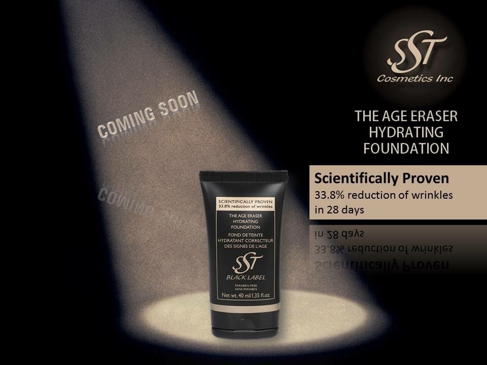 SSTcosmeticsinc's tweet photo. We are so excited to introduce! THE AGE ERASER HYDRATING FOUNDATION! Scientifically proven 33.8% reduction of Wrinkles in 28 days! https://t.co/7q0ze9HXHF