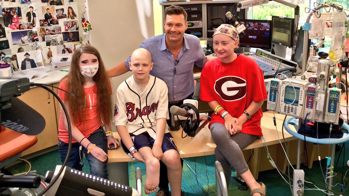 childrensatl's tweet photo. Broadcasting live from Seacrest Studios with the one and only, @RyanSeacrest! Thanks for spending the day with our patients, Ryan! https://t.co/NDsYNKZbjR