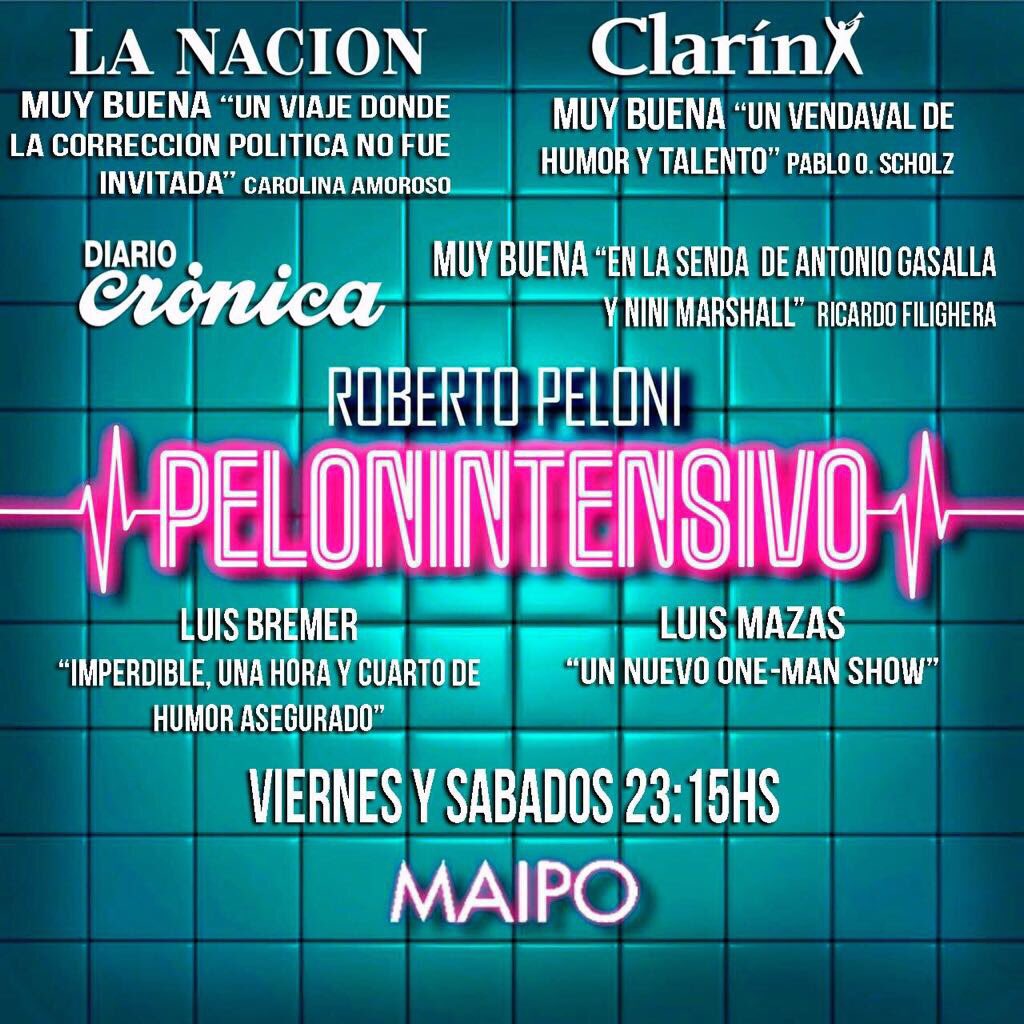 ZampiniCarinaOk's tweet photo. Lo feliz que me hace que vean y disfruten tu talento @robertopeloniok  Yo además tengo la dicha de saberte enorme y amoroso cómo persona!❤️ https://t.co/6vfMGS2BmY