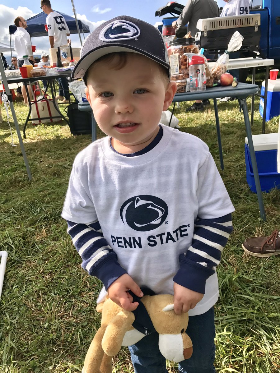 ackra28's tweet photo. This guy is ready to go to his first Penn State Football game! 🏈  #WeAre #BeatPitt https://t.co/a5eqKvsNZQ