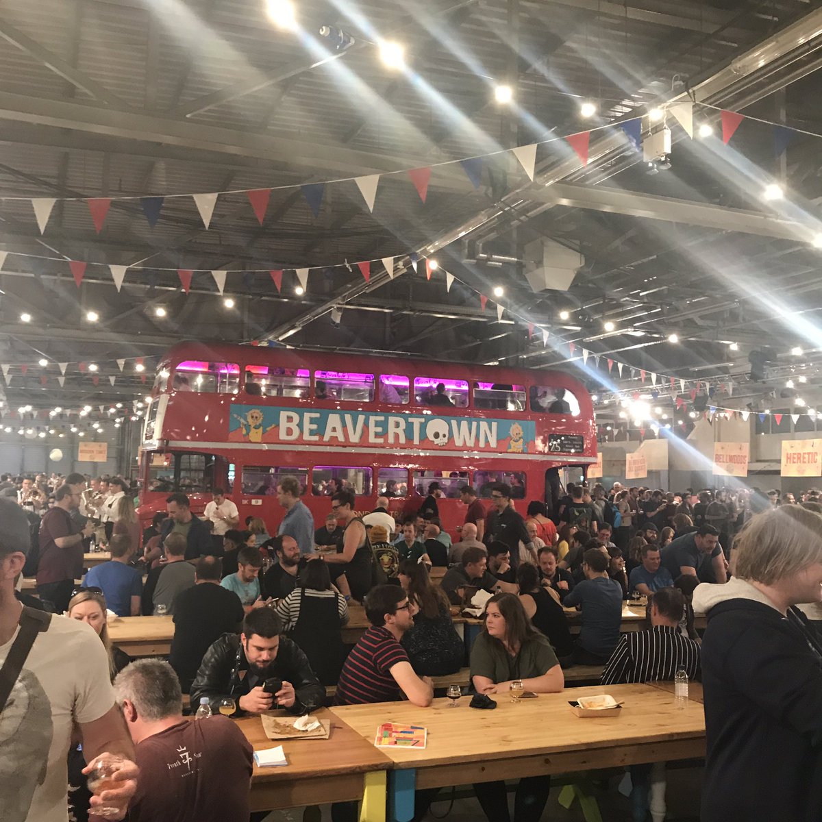 dustybrewco's tweet photo. It's like Willy Wonka for beer 😍 #dusty #brewing #beer #craftbeer #london #ustyontour #wheresd #beaverex17 https://t.co/AtEqddwGN8