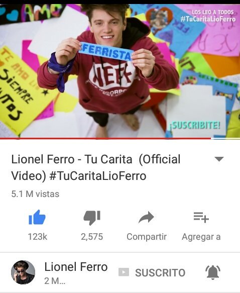 lionelf_pizzita's tweet photo. Hoy cumple 1año tu primera cancion @lionelferro un 1 año con 5millones de vistas 💜💜Felicidades por lo que has lograd
Te amo🍕
#Ferrista https://t.co/ubxIfRfnyj