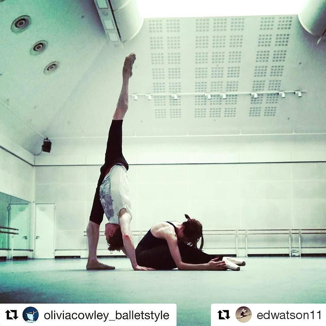Inspirations_99's tweet photo. #Repost @edwatson1 
Rehearsing Qualia pas de deux for tomorrow's #galaforgrenfell with @damegrace  @WayneMcGregor  @arlenephillips https://t.co/BPo4MAmzTd