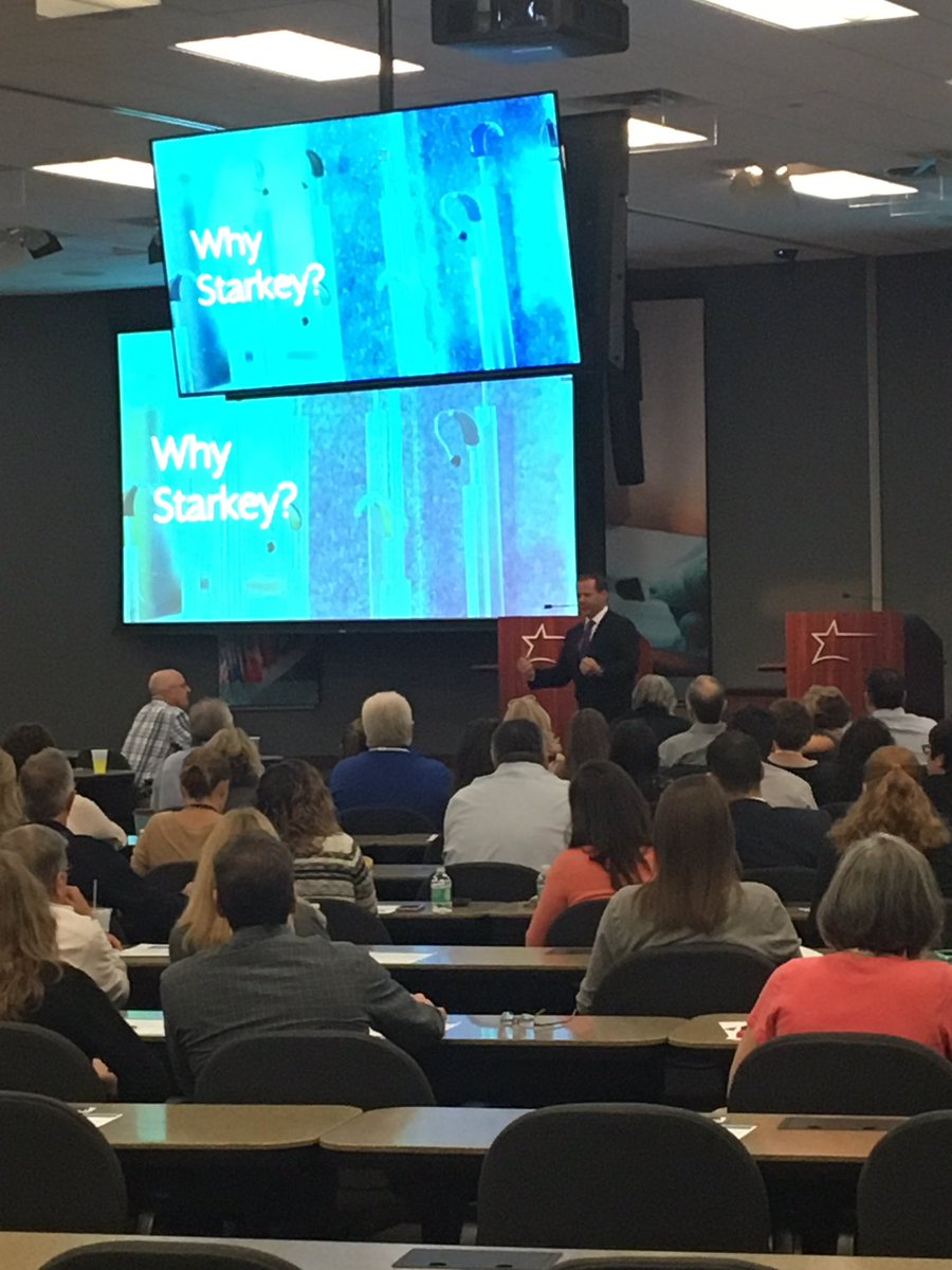EllingDaniel's tweet photo. @BrandonSawalich kicking Day 2 off.  #StarkeySummit The Starkey team is excited to collaborate with over 300 customers. https://t.co/Q0xeLokSRv