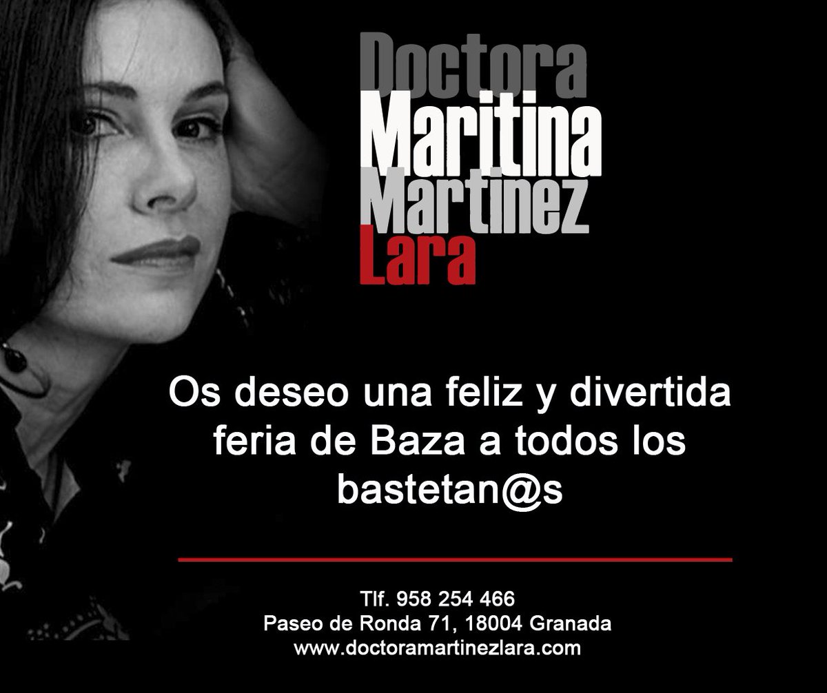 La doctora Martínez Lara (<a href="/DraMartinezLara/">Dra. Martinez Lara</a>) nos desea unas felices y divertidas fiestas 🔝 #FeriadeBaza2017