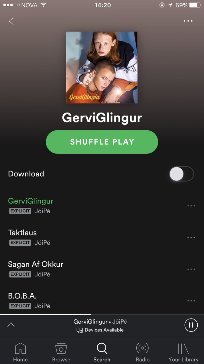 self made 💯
til hamingju með plötuna <a href="/johannesp00/">JóiPé</a> &amp; <a href="/Kiddioli/">Króli🍍</a>