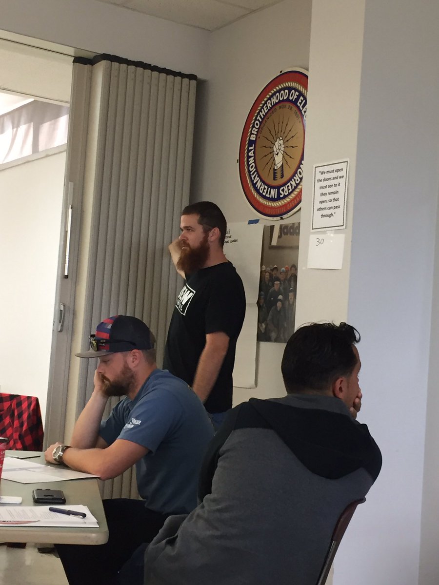NextGen105's tweet photo. Nice to have brothers from @IBEW353TORONTO at @IBEW Local105's #leadership #nextgen course https://t.co/N33zBR10rn