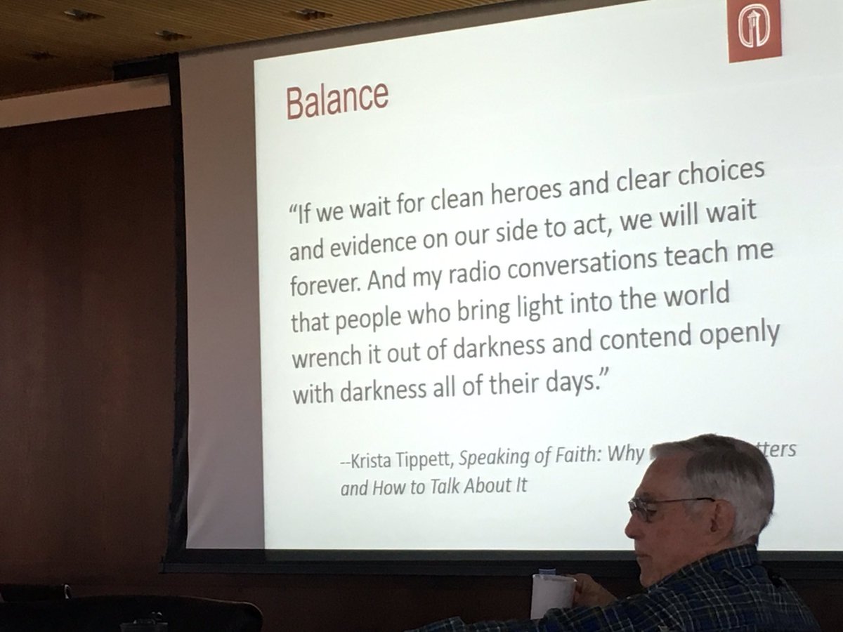AllisonGailHawk's tweet photo. "@Trinity_U we hope to teach people to shine -- we always have to do the work," @TU_President19 @kristatippett #Balance -#SettingTone https://t.co/Nenkcibo4N