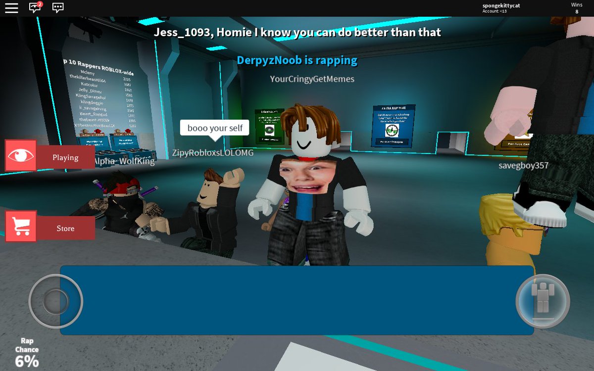 Spongekittycat Inquistor Fan Twitter - raps for auto rap battles on roblox