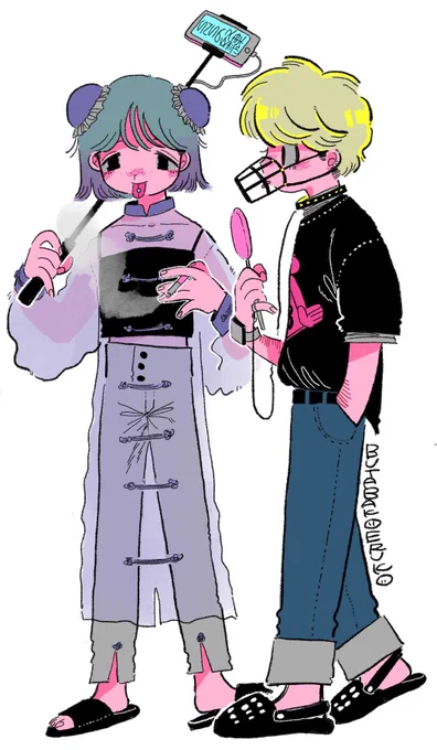 #自キャラが誰かの性癖に刺さってほしい

٩꒰ ˘ ³˘꒱۶~♡

ちなみに2人とも男 