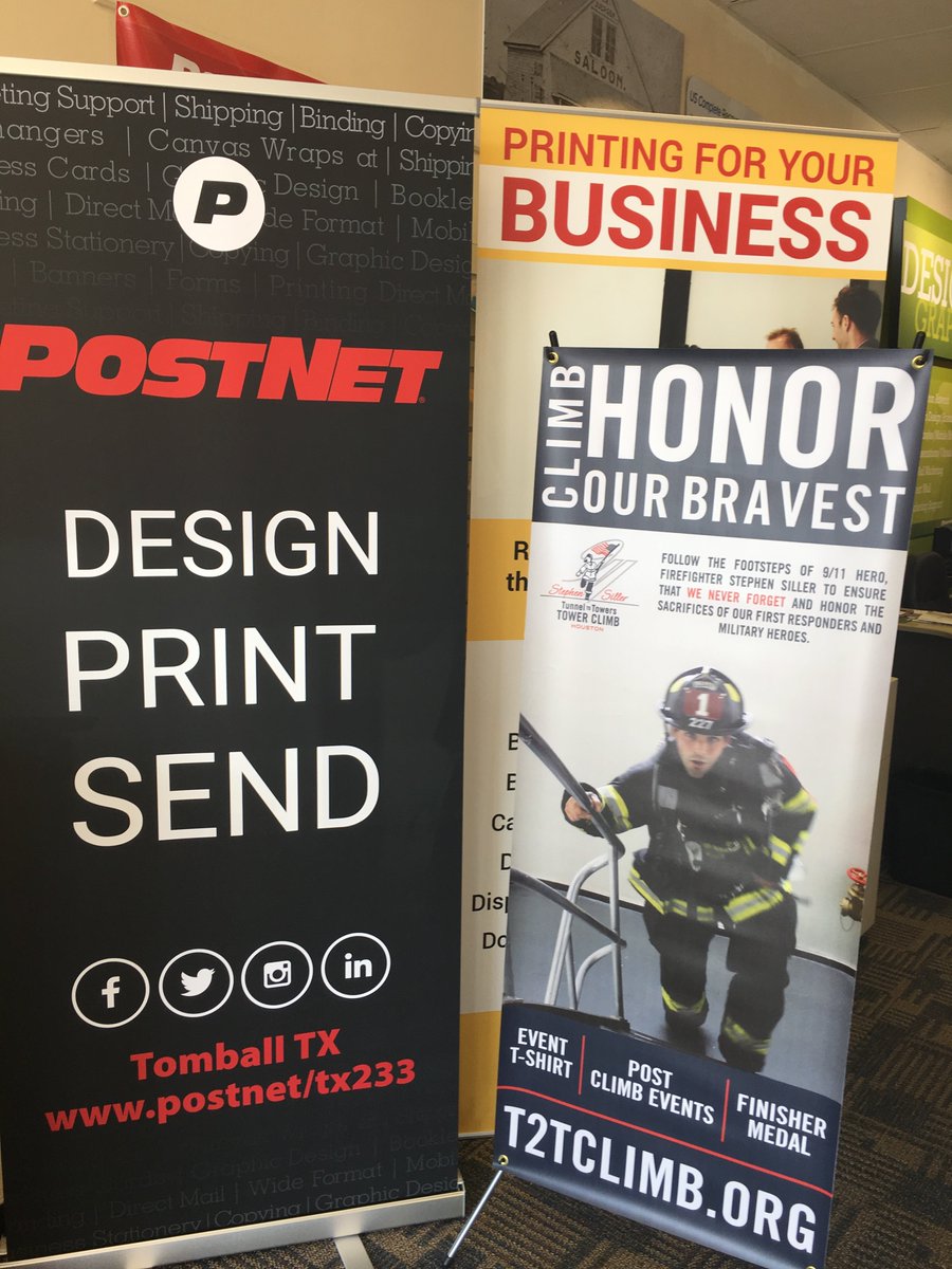 PostNet_Tomball's tweet image. You need signs or banners, come by PostNet Tomball, super pricing and great service.  From Vertical or Retractable banners we can help you.