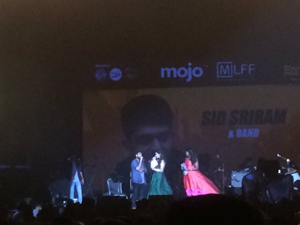 gayathry's tweet photo. You're amazing @sidsriram and your show was super! #milff2017 https://t.co/GxCJ0V8Nc3