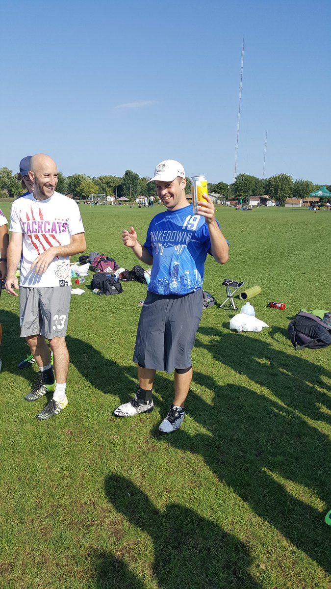 First game of the day against <a href="/ShakedownUlti/">Shakedown Ultimate</a> 7-11. Beers for all! Thanks <a href="/ShortFuseBeer/">Short Fuse Brewing</a>