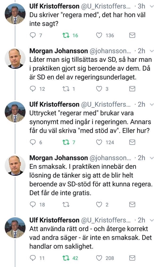 BuschEbba's tweet photo. (S) regeringen - där saklighet är en smaksak! Kanske inte så konstigt att det tar tid att reda ut sanningen kring #tsgate https://t.co/5owTAVQbFm