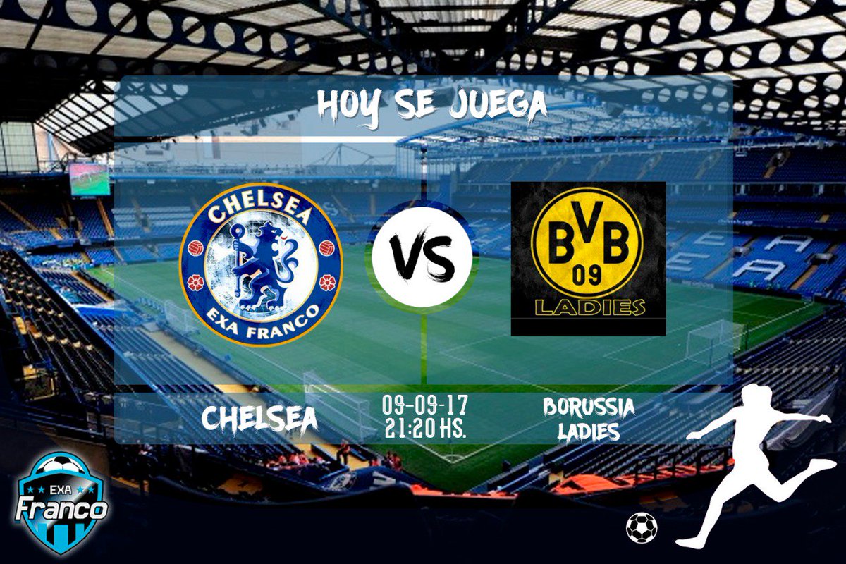 chelsea_exa's tweet photo. Sábado, día de fútbol! 👌 Se viene la 3ra fecha! 💪⚽🏃💙
⚽ #CHELSEA 🆚 #BvBL
NOS VEMOS EN EL COMPLEJO NAZARETH!
#VamosChelsea
#ExaFranco https://t.co/wRxffo5Wgj