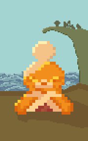bit_chimp's tweet photo. Fifth pixel daily NOTHING #relaxing about it but I think I'm getting better #pixelart #pixel_dailies @Pixel_Dailies https://t.co/7E43J9zReE