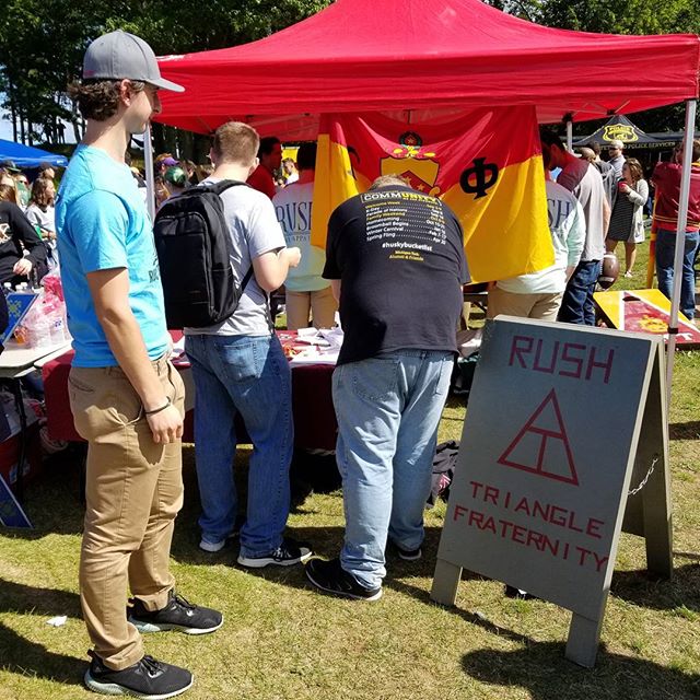 MTU_Triangle's tweet photo. Stop on by and say hi at the fraternity walk on the town! There will be fun activities and house tours. We hope to see you all there! https://t.co/2XYDxiYdNg