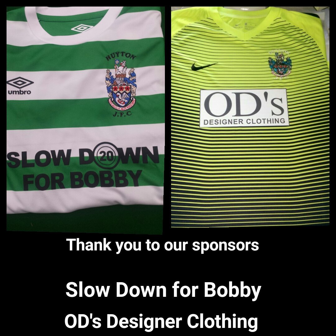 HuytonAlleys's tweet photo. Thank you to our sponsors @slowdown4bobby and @odsonline 👍#supportinggrassrootsfootball https://t.co/qxVSpUZThC