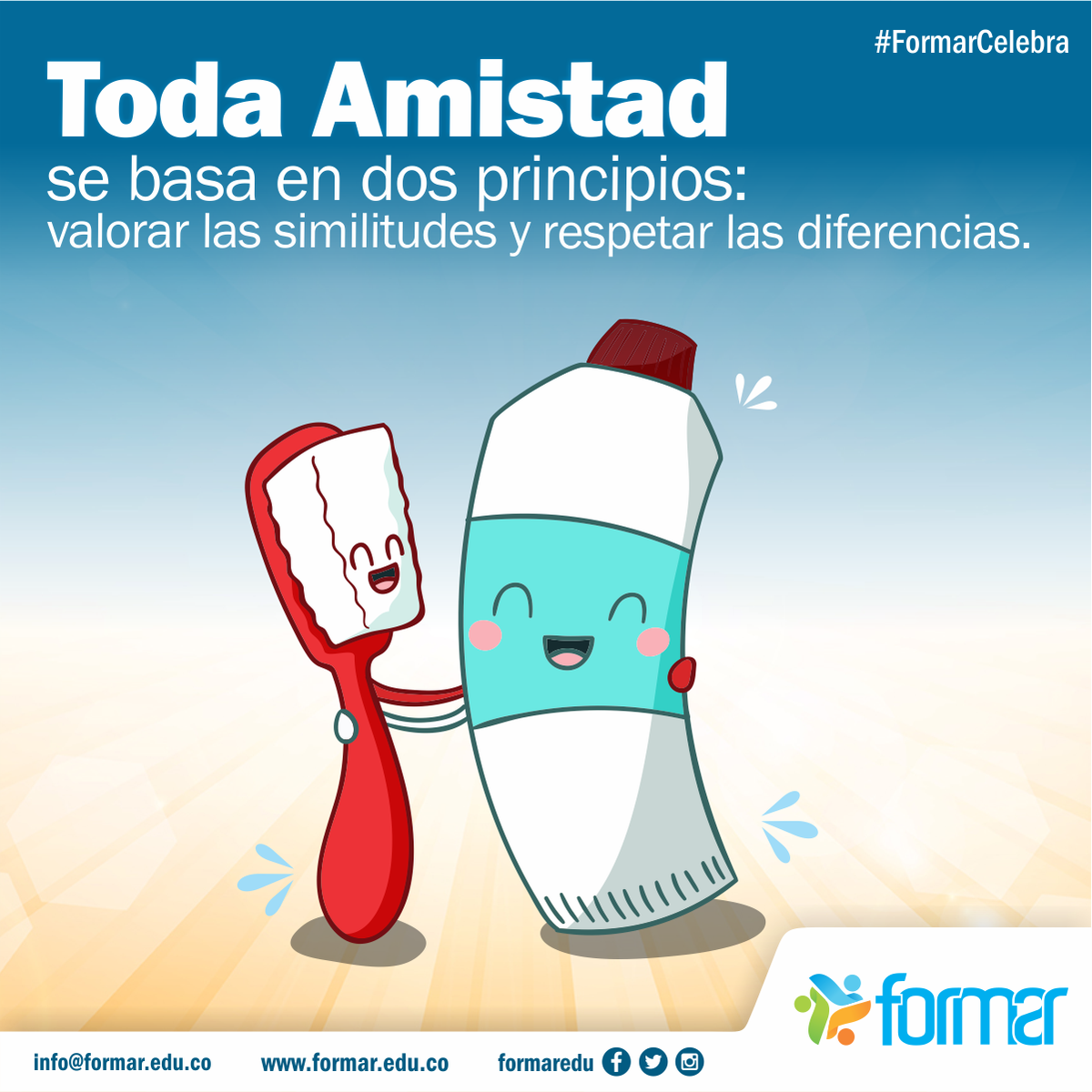 FORMAREDU's tweet photo. “La amistad auténtica es tan importante y vale tanto, que tienes que cuidarla como si fuera el tesoro más grande del mundo” https://t.co/E7jOauobmi