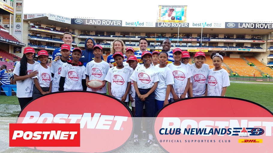 The kids of Elsenberg Primary were thrilled to meet the boys from #DHL <a href="/WP_RUGBY/">WP RUGBY</a>. Thanks  <a href="/PostNetSA/">PostNet Southern Afr</a>! #WeStandTogether #WPvCHE