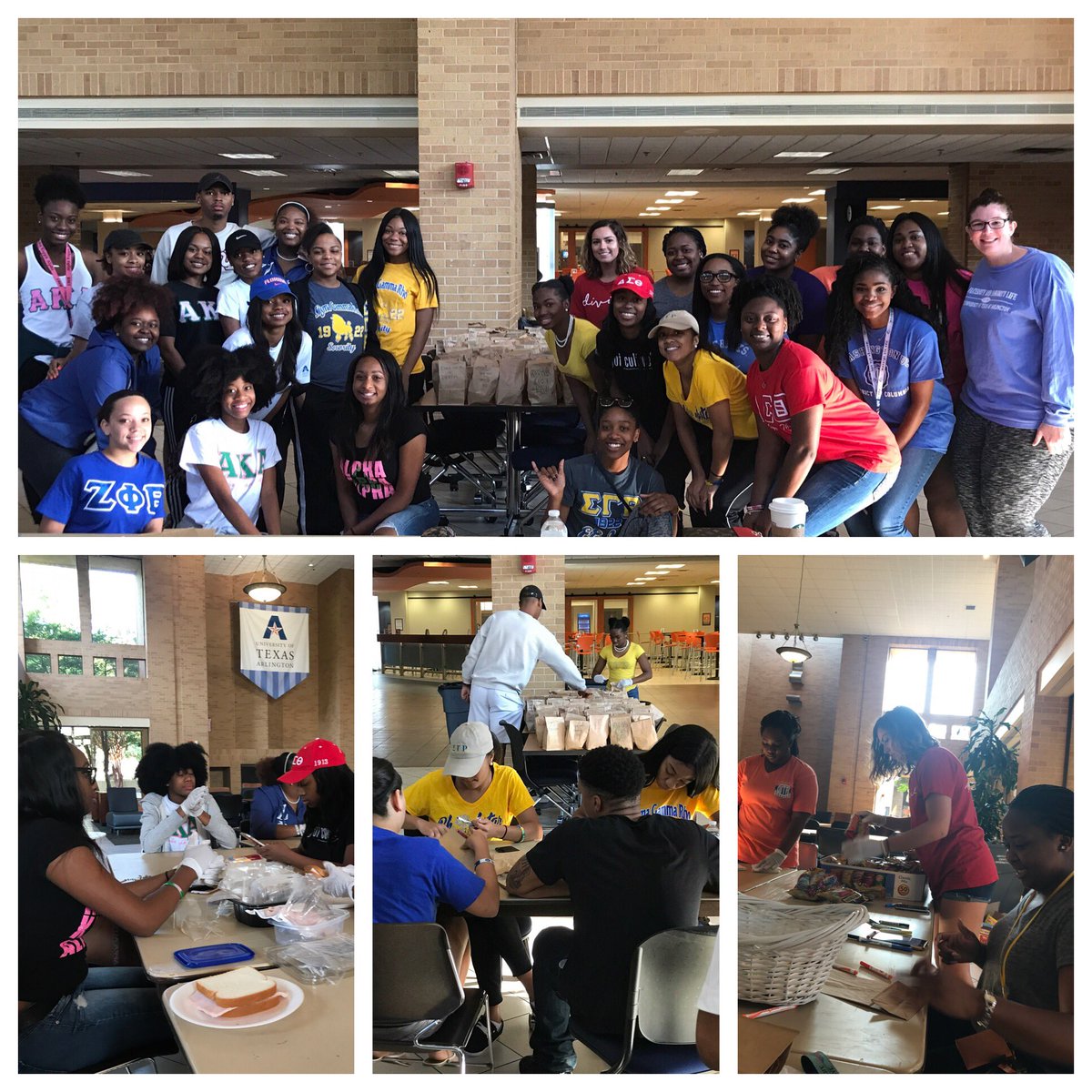 kellivincent's tweet photo. It was a great morning prepping sandwiches for those in need, thank you @UTA_NPHC for sharing your heart with those in need! https://t.co/yr06pJEoPq