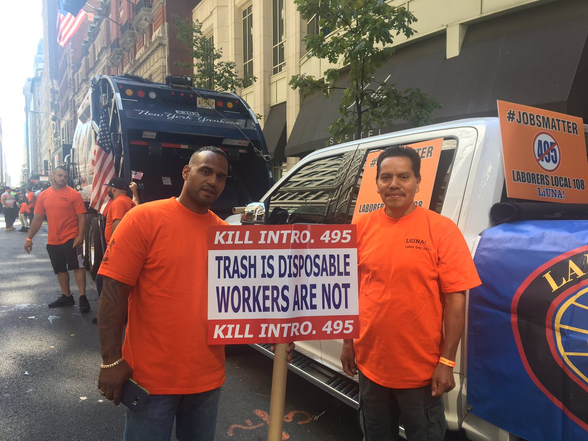 laborers108's tweet photo. #LDP2017 making our voices heard with the NYC Council speaker@MMViverito/letting city government leaders know that jobs matter #kill495 https://t.co/dnl3X4snKf