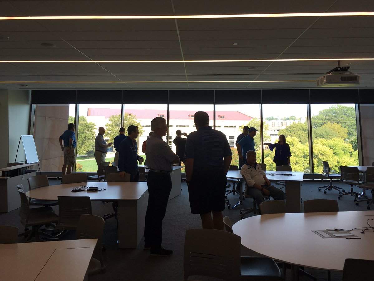 daviddjohnston's tweet photo. Thanks, @KUbschool, for the guided tour of #CapFedHall for our @kualumni national board of directors! Beautiful!#KUalumni https://t.co/XzPyo3VkwH