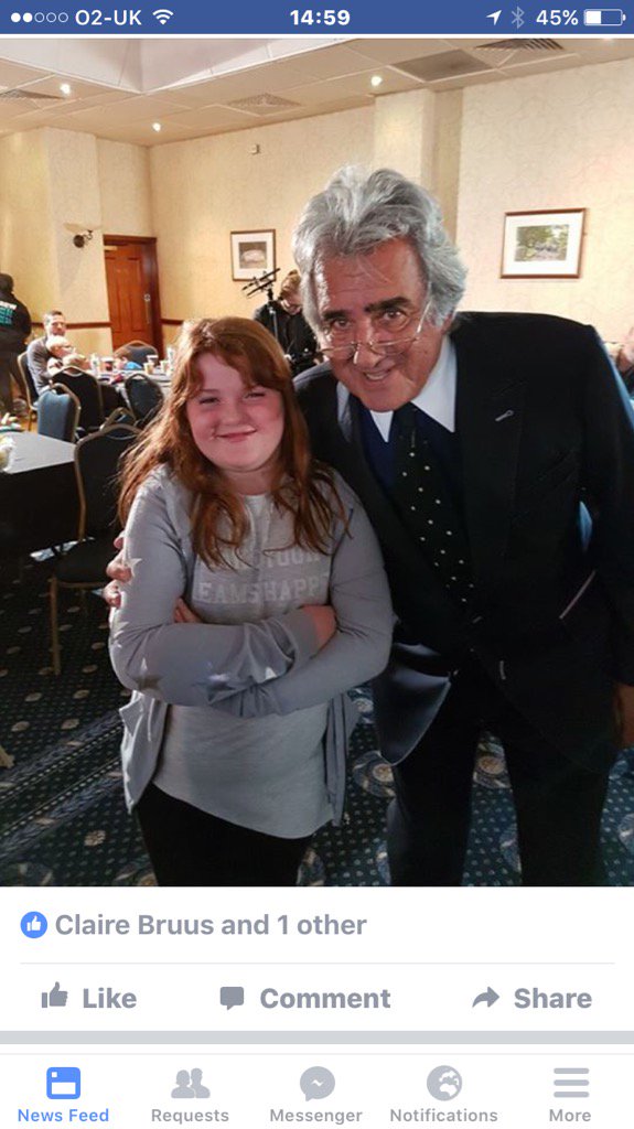 dohersarah's tweet photo. Look who my daughter met today when we went to the filming of The Real Deal in Stafford https://t.co/HOAJIfIsmN