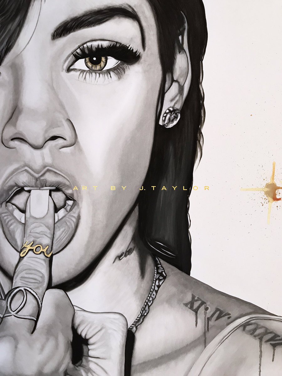 artbyjtaylor's tweet photo. RHIANNA! #Rhianna #BadGalRiri @badgalriri #ArtByJTaylor #AJTStudio #PaintManDrips #DallasArt #LosAngelesArt #InternationalArtist https://t.co/9XgrscKicr