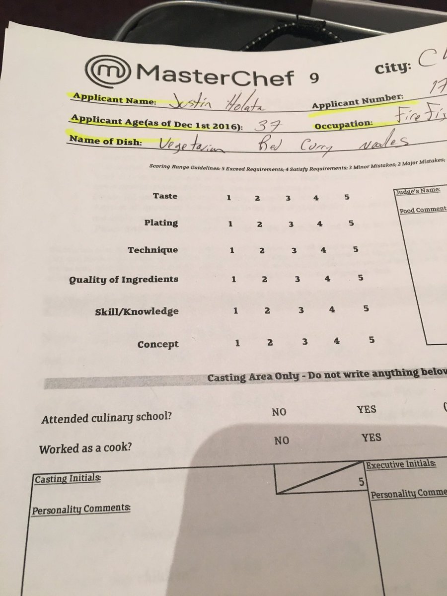justinholata's tweet photo. MasterChef audition in like 5 min jay Z is on in my headphones...lets do this ish https://t.co/ashtFbNLWB