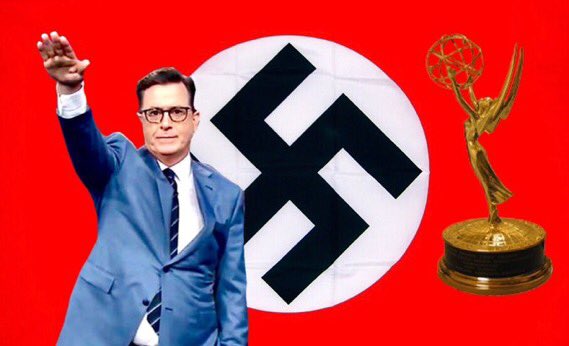 PeterFanucas's tweet photo. #FireStephenColbert https://t.co/seadjSlgOs