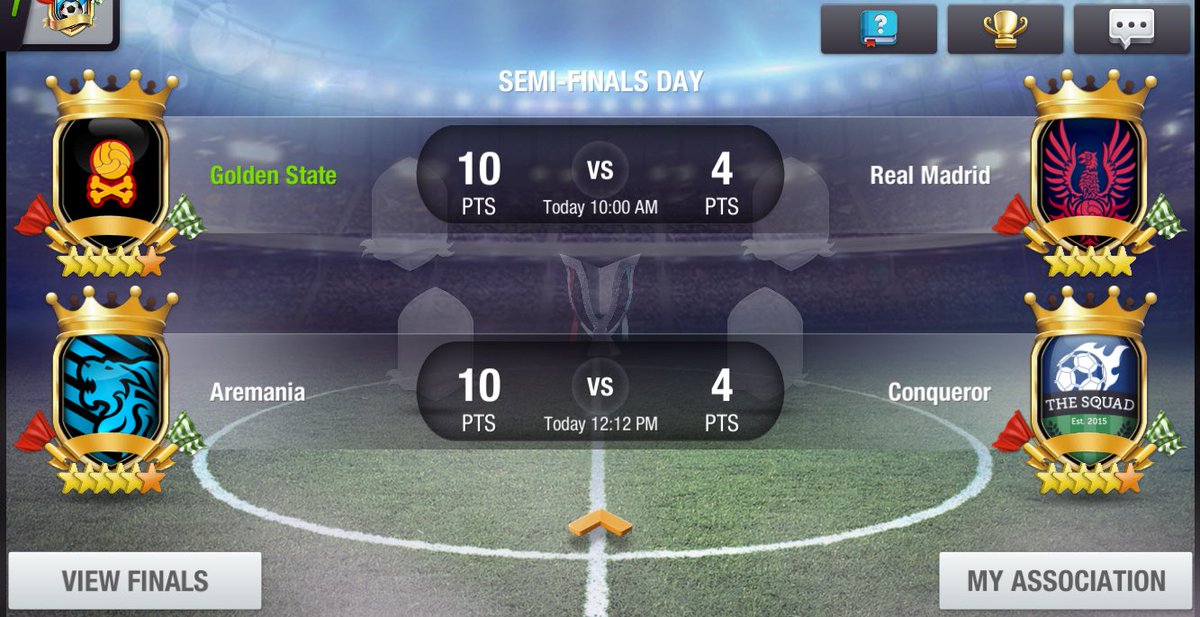 GoldenStateTE's tweet photo. We have the lead in our semifinals 💪 #TopEleven @topeleven @EurekaStateFc @GigaFC4 https://t.co/wJxLIGaX2L