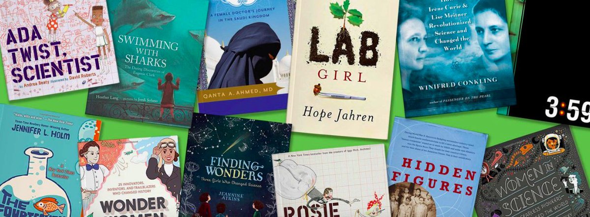 mraspinall's tweet photo. This! 12 Inspiring STEM Books for Girls #makerspace #csk8 #tlap #leadupchat #ttog #edtech #edchat #OntarioCodes https://t.co/FoZLBAhTg8 https://t.co/SZ6olSJNCq